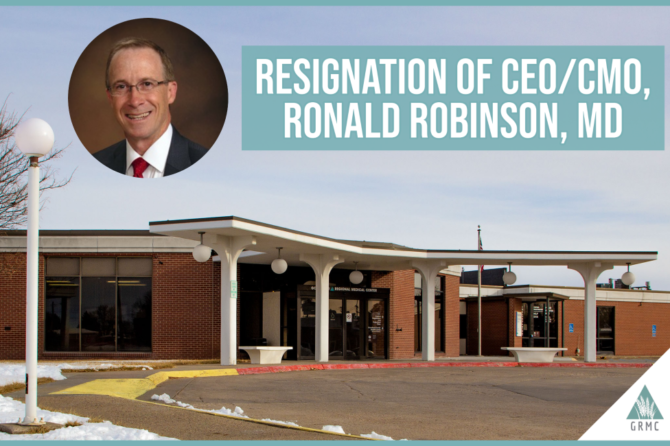 Resignation of CEO/CMO, Ronald Robinson, MD